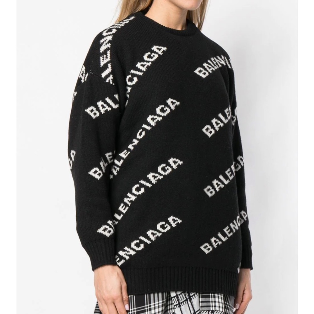 Balenciaga oversized logo sweater